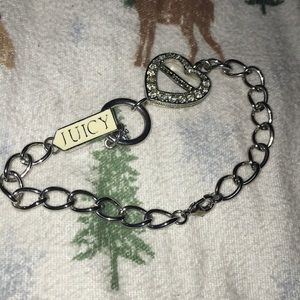 Juicy couture heart bling bracelet